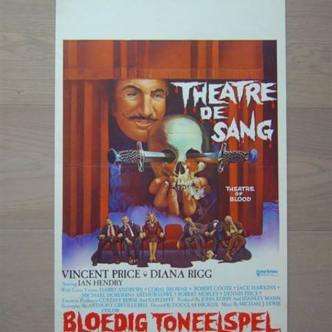'Theatre de sang' (Theatre of Blood) Belgian affichette
